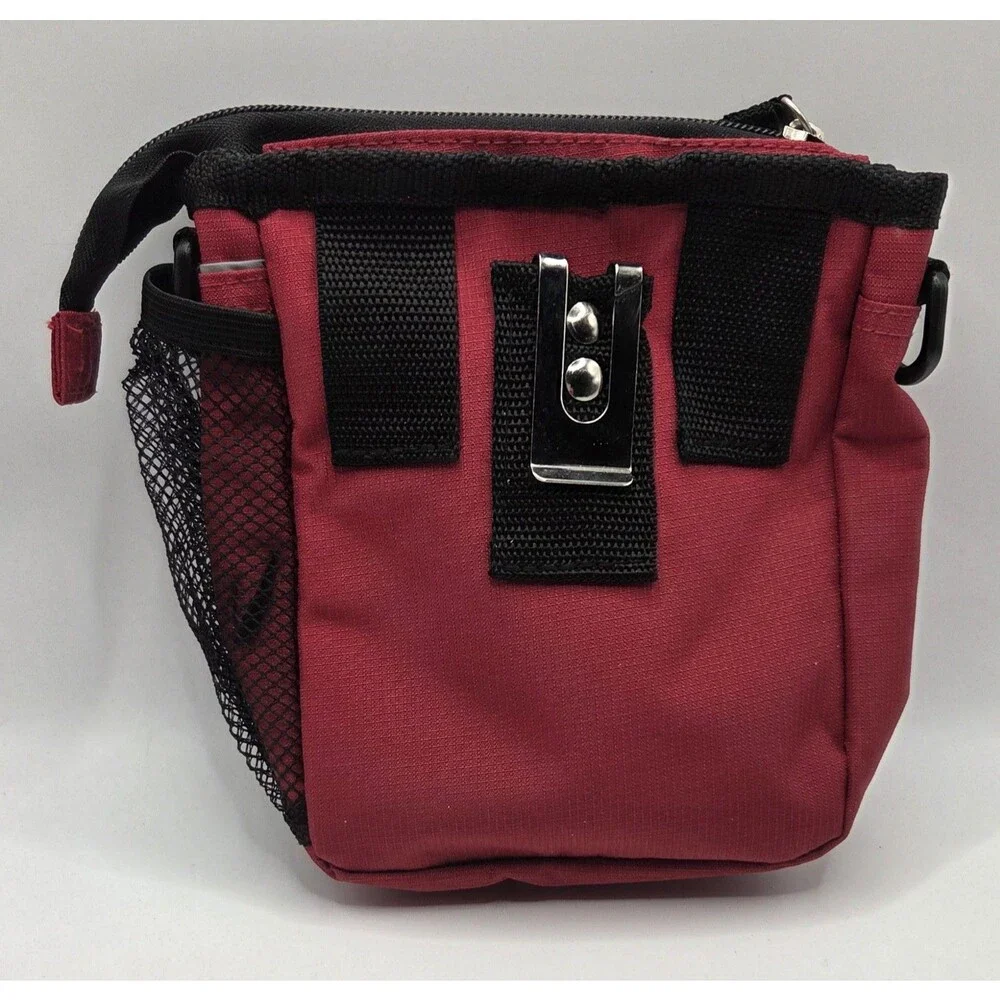 Overland (Mobile) Dog Gear Day Night Reflective Dog Walking Bag Red Crossbody